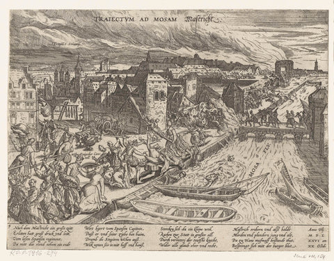 Murder at Maastricht, 1576, Frans Hogenberg, 1576 - 1578 Canvas Print