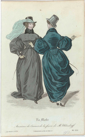 La Mode, 19 May 1832, Pl. 229 : Amazone de Casimir (...), anonymous, 1832 Canvas Print