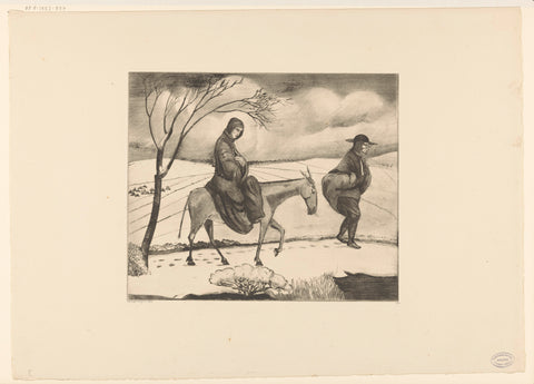 Flight to Egypt, Lodewijk Schelfhout, 1923 Canvas Print