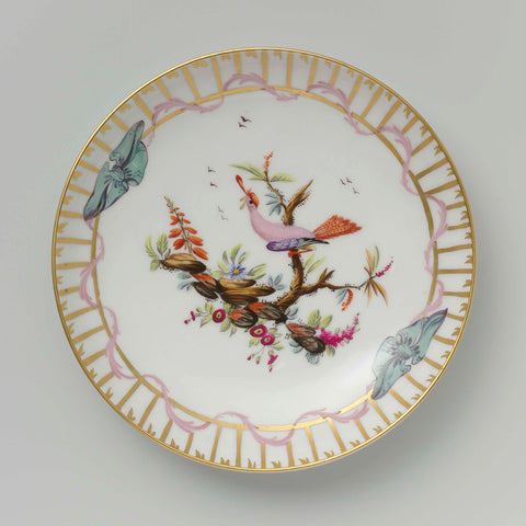 Cup and saucer, Weesper porcelain factory, c. 1759 - c. 1771 Canvas Print