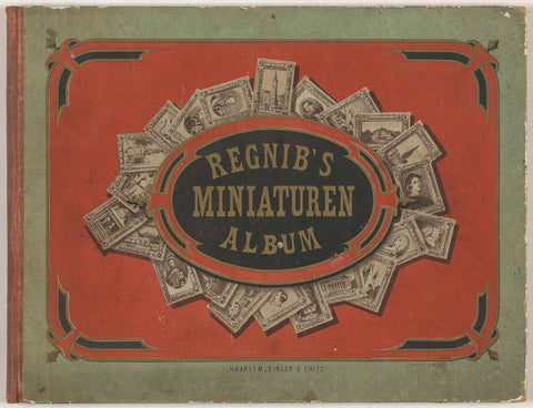 Regnib's miniature album of princes, celebrities and historical and fantasy scenes, anonymous, 1872 - 1875 Canvas Print