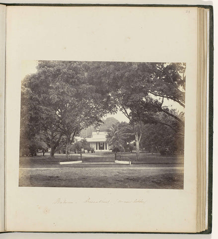 Batavia - Private house (mr. van Delden), Woodbury & Page, 1863 - 1866 Canvas Print