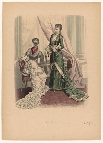 La Saison, Journal illustré des Dames, 1880, No. 626, anonymous, 1880 Canvas Print