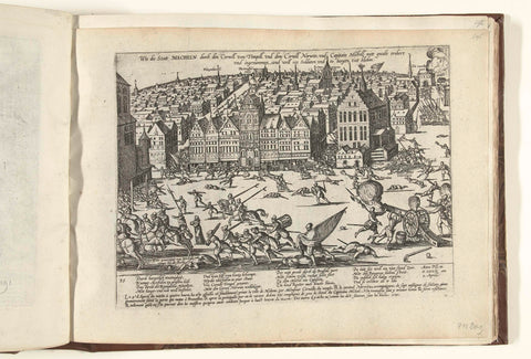 Conquest of Mechelen, 1580, Frans Hogenberg, 1580 - 1582 Canvas Print