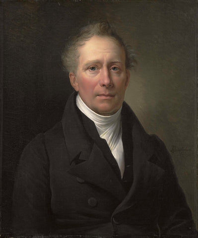 Daniel Francis Schas (1772-1848), Member of the Council for Commerce and the Colonies from 1814 to 1820, Alexandre Jean Dubois Drahonet, 1826 Canvas Print