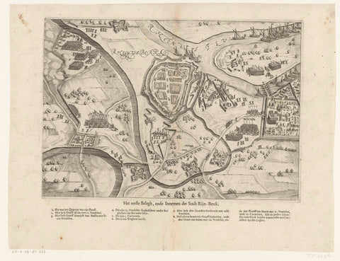 Siege and conquest of Rheinberg, 1597, Bartholomeus Willemsz. Dolendo (attributed to), 1610 Canvas Print