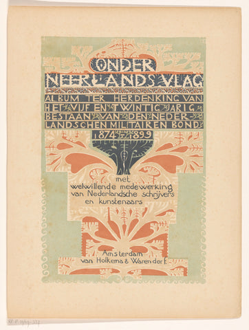 Title page for: Onder Neerlands vlag, 1899, Carel Adolph Lion Cachet, 1899 Canvas Print