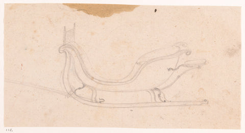 Sleigh, Jan Brandes, 1787 - 1808 Canvas Print