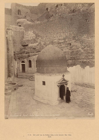 S 59. The tomb of Saint Saba in the monastery Mar Saba. Syria., Félix Bonfils, c. 1867 - c. 1876 Canvas Print