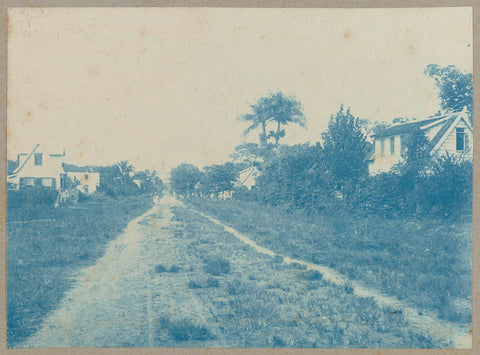 Buitenwijk van Paramaribo, Hendrik Doijer (attributed to), 1906 - 1913 Canvas Print