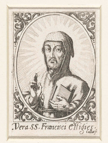 Portrait of Saint Francis, Jacques Callot, 1620 - 1621 Canvas Print