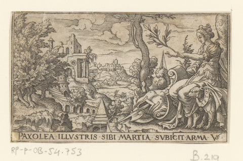 Vrede, Virgilius Solis, 1524 - 1562 Canvas Print