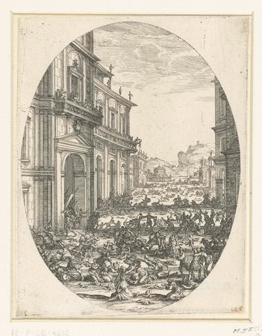 De kindermoord, Jacques Callot, 1617 - 1618 Canvas Print