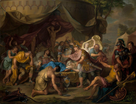 The Death of Epaminondas, Isaac Walraven, 1726 Canvas Print