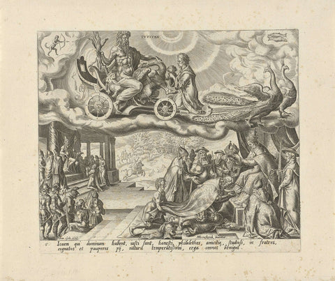 The planet Jupiter and its children, Harmen Jansz Muller, 1638 - 1646 Canvas Print