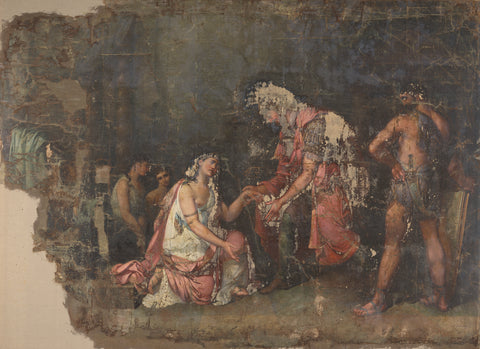 Sophonisba kneeling before Masinissa, Queen of Numidia, Benjamin Wolff, 1815 - 1825 Canvas Print