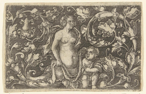 Nude upper body of a woman, anonymous, c. 1500 - c. 1600 Canvas Print