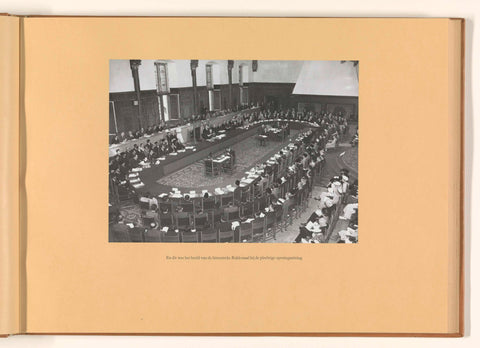 And this was the image of the historic Knight's Hall at the solemn opening session, Government Information Service, 1949 Canvas Print