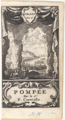 Death of Pompey, Abraham Dircksz. Santvoort, 1663 Canvas Print