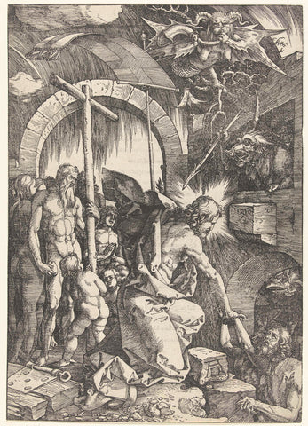 Descent into Limbo, Albrecht Dürer, 1511 Canvas Print