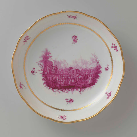 Dish, Manufacture Oud-Loosdrecht, c. 1778 - c. 1782 Canvas Print