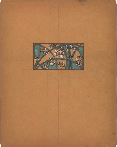 Design for the Central Part of a Collier de Chien, René Lalique, c. 1901 - c. 1903 Canvas Print