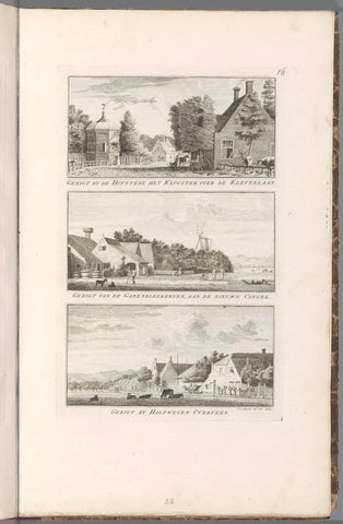 Views of the landscapes east of Haarlem, Cornelis van Noorde (possibly), 1763 Canvas Print