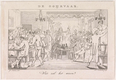 Sociëteit de Ooijevaar, ca. 1820, Daniël Veelwaard (I), 1820 - 1825 Canvas Print