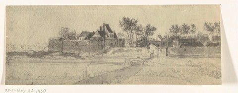 View of Woerden, 1672, frères Moreau, 1900 - 1903 Canvas Print