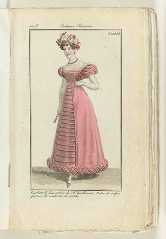 Journal des Dames et des Modes 1823, Costume Parisien (2128), anonymous, 1823 Canvas Print