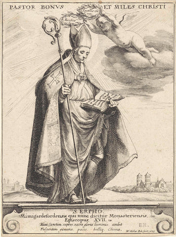 H. Erpho, Wenceslaus Hollar, 1649 Canvas Print