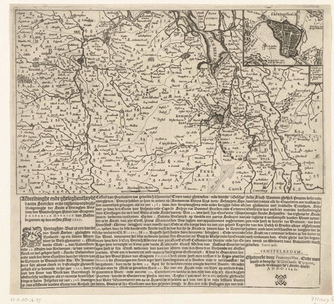 Map of North Brabant showing the siege of Den Bosch, 1629, anonymous, 1629 Canvas Print