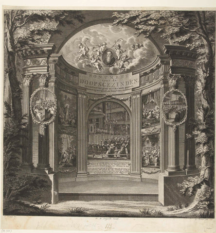 Monument to the Baptists, Cornelis Brouwer, 1792 Canvas Print