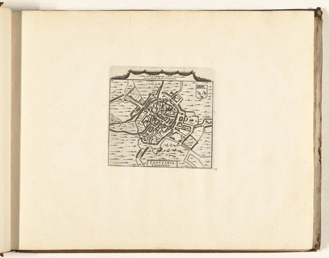 Map of Canterbury, 1726, anonymous, 1726 Canvas Print