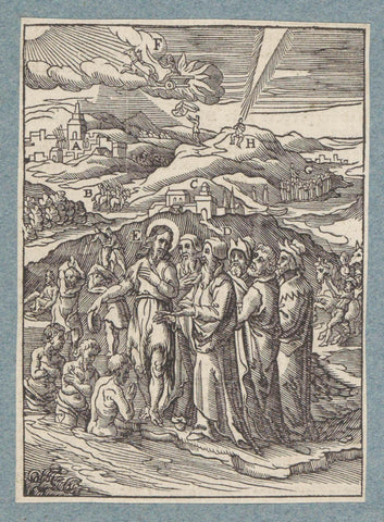 John the Baptist at the Jordan, Christopher of Shechem (II), 1629 Canvas Print