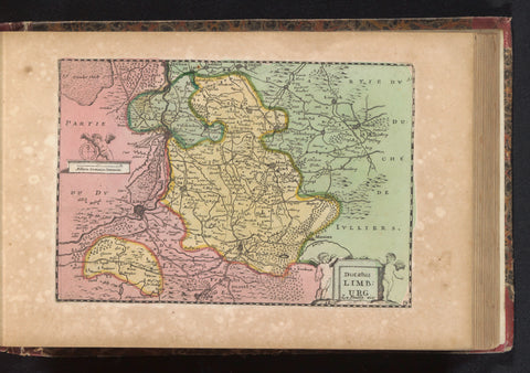 Map of Limburg, anonymous, 1735 Canvas Print