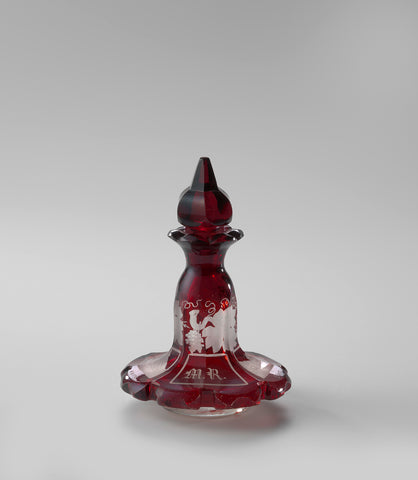 Vial of red stained glass, anonymous, c. 1850 Canvas Print