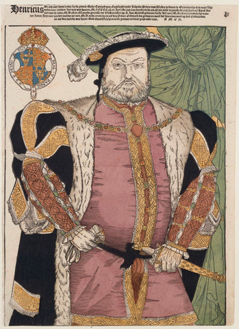 Portrait of Henry VIII of England, Cornelis Anthonisz. (manner of), 1547 Canvas Print