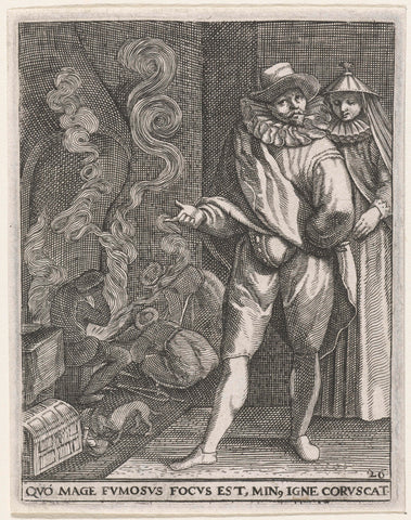 Waar rook is, hoeft nog geen vuur te zijn, Johann Theodor de Bry, 1596 Canvas Print