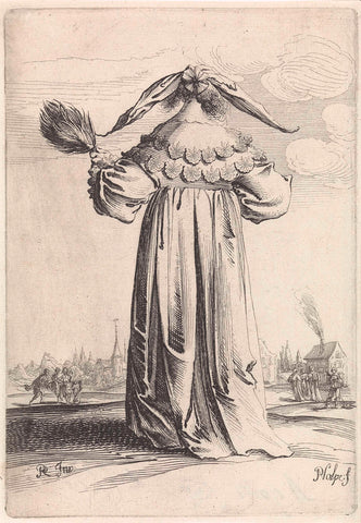 Woman seen on the back, Pieter Nolpe, 1623 - 1653 Canvas Print