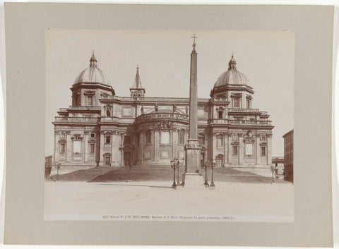 Rear façade of the Santa Maria Maggiore in Rome, Fratelli Alinari, c. 1880 - c. 1895 Canvas Print