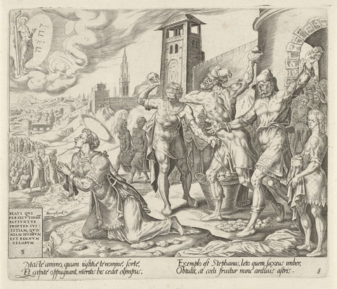 Stoning of Stephen, Harmen Jansz Muller, 1564- 1568 Canvas Print