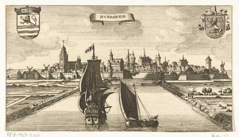 View of Zierikzee, Gaspar Bouttats, 1679 Canvas Print