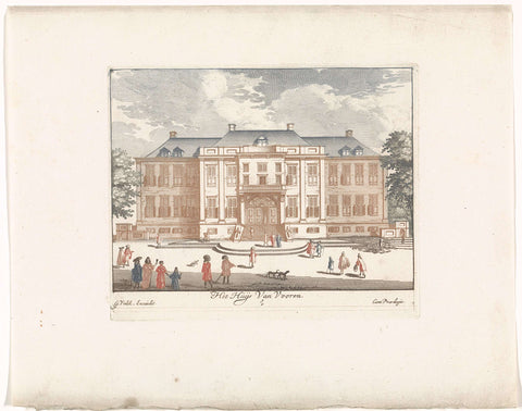 Soestdijk Palace seen from the front, anonymous, 1695 Canvas Print