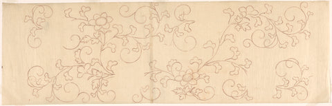 Floral vine motif, Sasaya (workshop of), c. 1800 Canvas Print