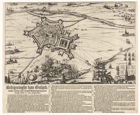 Siege of Jülich, 1621, Nicolaes van Geelkercken (attributed to), 1621 Canvas Print