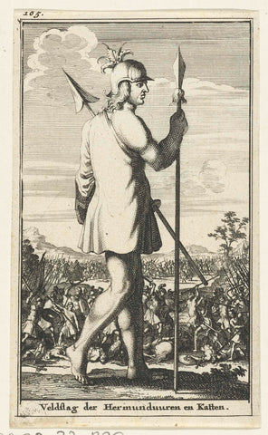 Stammenstrijd, anonymous, 1712 - 1714 Canvas Print