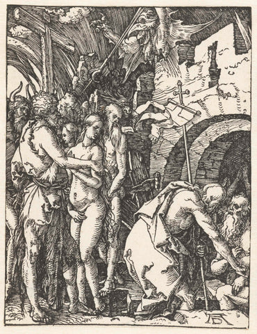 Descent into the pre-breasted, Albrecht Dürer, 1509 Canvas Print