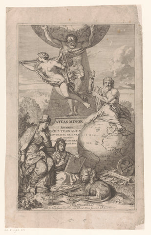 Atlas carries the world on his shoulders, Gerard de Lairesse, c. 1689 Canvas Print