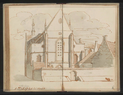 Catharijnekerk in Utrecht, Johannes Huibert Prins, c. 1783 - c. 1797 Canvas Print